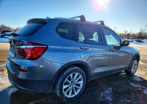 2013 BMW X3 xDrive28I z USA, uszkodzony, nr VIN 5UXWX9C52D0A23790